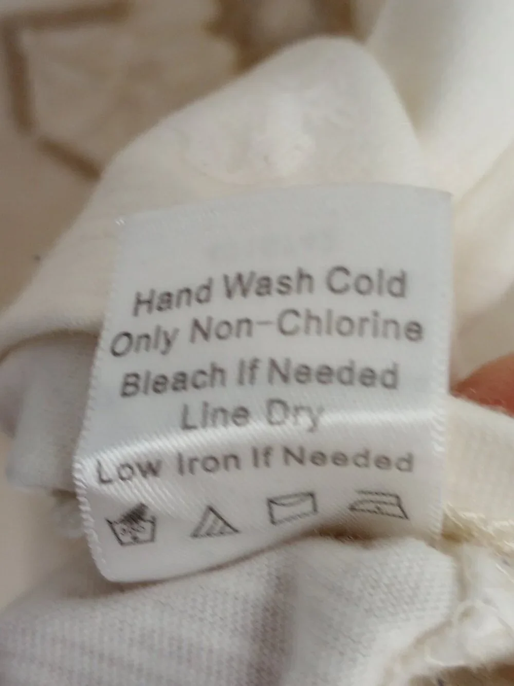 Coldwater Creek Cream Embellished Applique Snowflake 3/4 Sleeved Tee Top - Picture 6 of 6